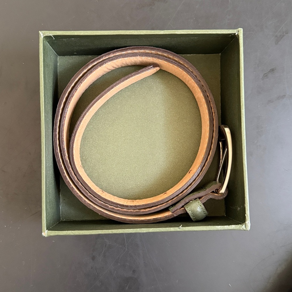 Beckett Simonon Iris Pebbled Leather Belt - Picture 4 of 12